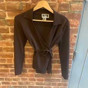 2000s vintage bp wrap sweater